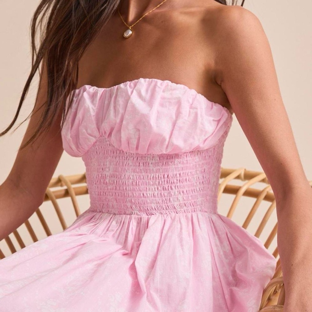NEW Altar’d State Pink Floral Maxi Dress Size Large NWT - Picture 2 of 8